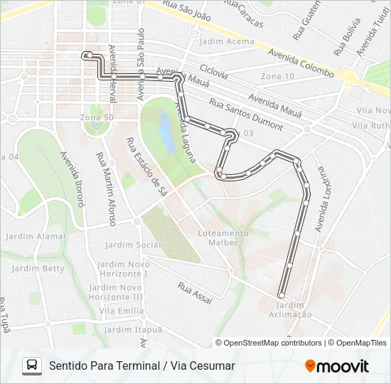 335 VILA OPERÁRIA Bus Line Map