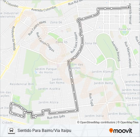 Mapa de 466 CJ. BORBA GATO de autobús