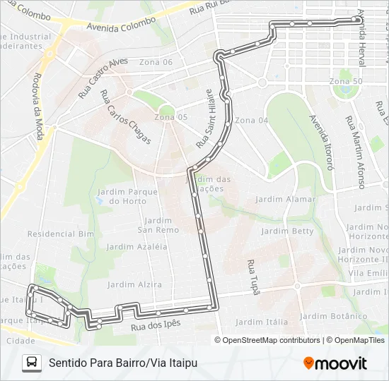 466 CJ. BORBA GATO Bus Line Map