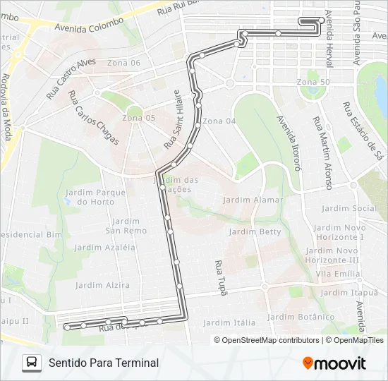 466 CJ. BORBA GATO Bus Line Map