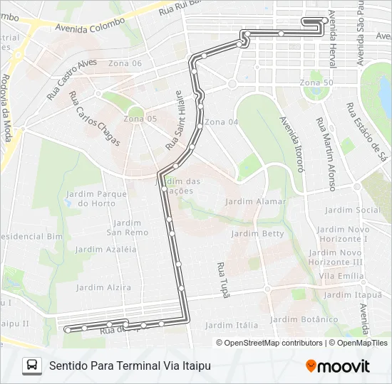 466 CJ. BORBA GATO Bus Line Map