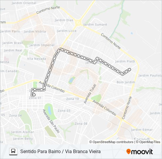 152 CJ. JOÃO PAULINO bus Line Map