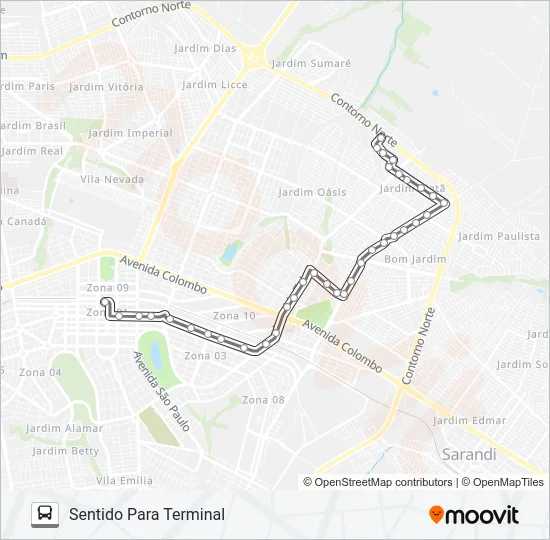 234 CJ. J. B. CHAMPAGNAT Bus Line Map