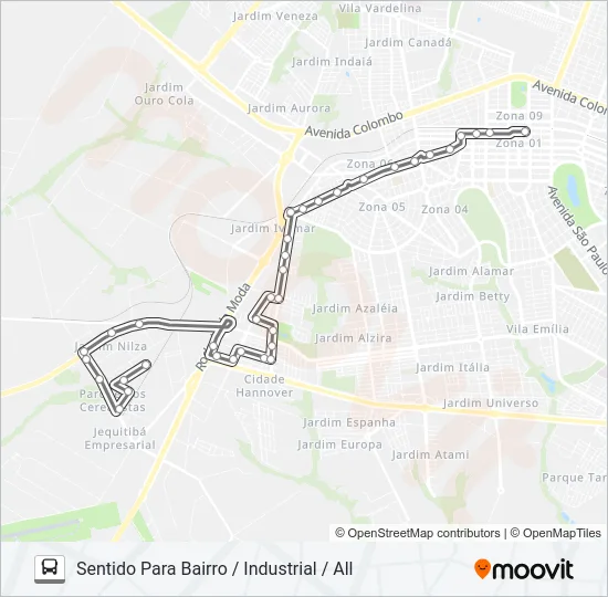 531 PQ. INDUSTRIAL / COPASA / ALL Bus Line Map