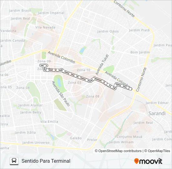 314 VILA NOVA Bus Line Map