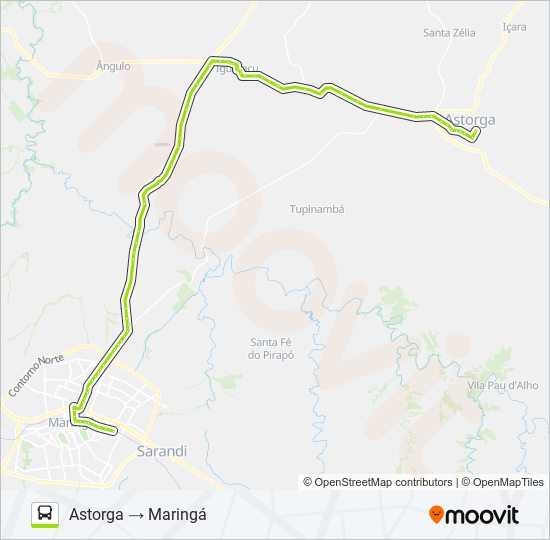 0730-440 MARINGÁ / ASTORGA bus Line Map