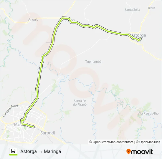 0730-440 MARINGÁ / ASTORGA Bus Line Map