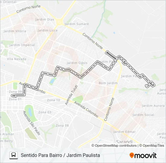 026 JARDIM PAULISTA Bus Line Map