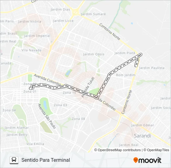 023 CONJUNTO REQUIÃO Bus Line Map