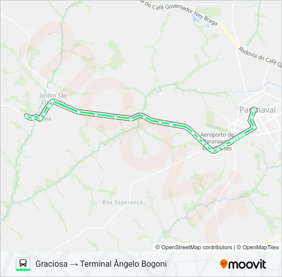 003 GRACIOSA (VIA HEITOR FURTADO) Bus Line Map