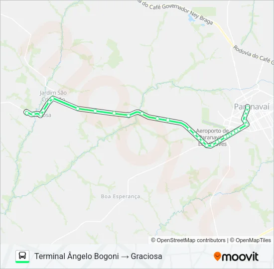 003 GRACIOSA (VIA HEITOR FURTADO) Bus Line Map