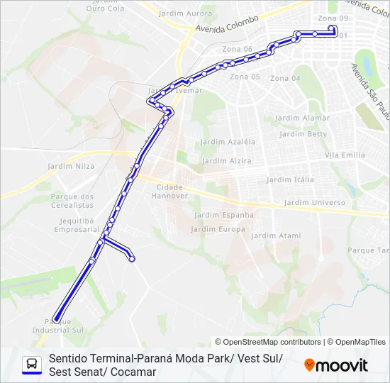 528 CEASA - ( AEROPORTO ) /  JD. OASIS Bus Line Map