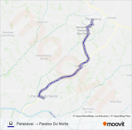 0471-410 PARANAVAÍ / PARAÍSO DO NORTE Bus Line Map