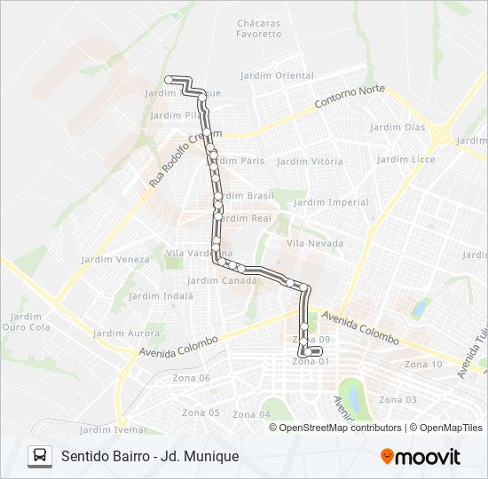 739 JD. MUNIQUE bus Line Map