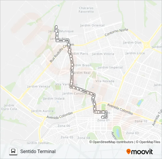 739 JD. MUNIQUE Bus Line Map