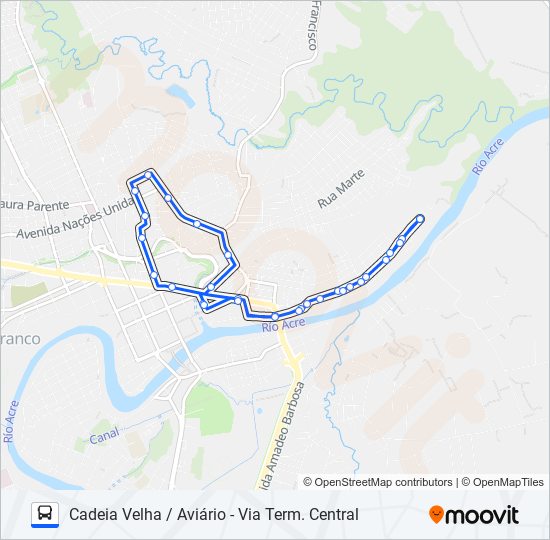 805 (CIRCULAR) CADEIA VELHA / AVIÁRIO bus Line Map