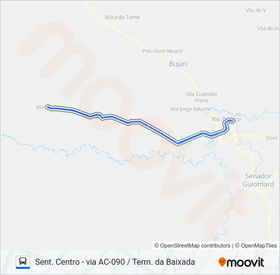 381 TRANSACREANA KM 58 Bus Line Map