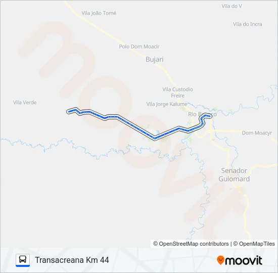 381 TRANSACREANA KM 58 Bus Line Map