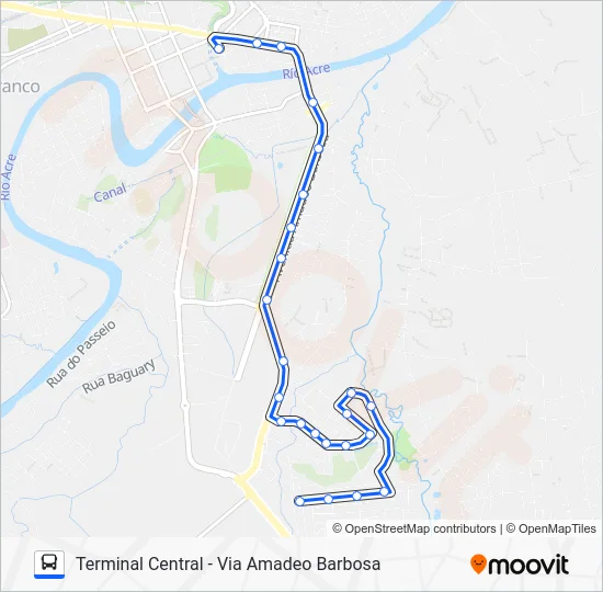 107 RECANTO DOS BURITIS Bus Line Map