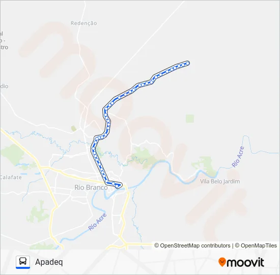702B APOLÔNIO SALES / APADEQ Bus Line Map