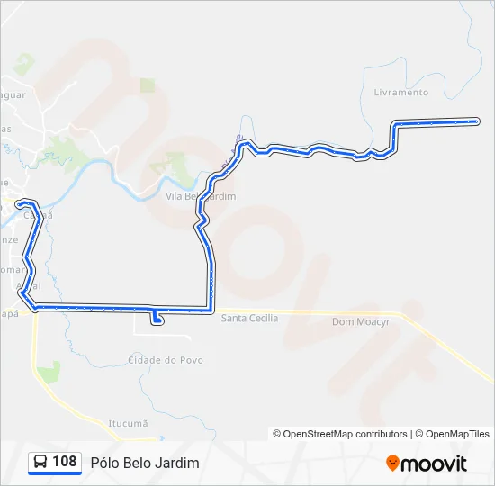 108 Bus Line Map
