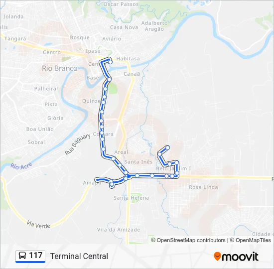 117 Bus Line Map