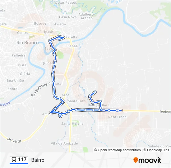 117 Bus Line Map