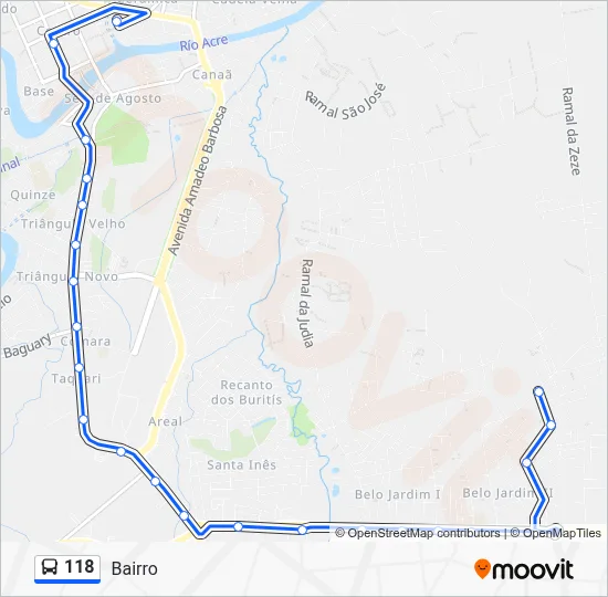 118 Bus Line Map