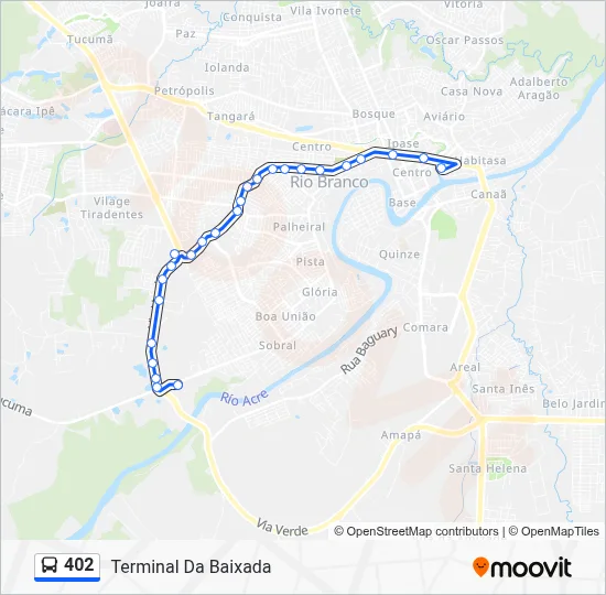 402 Bus Line Map