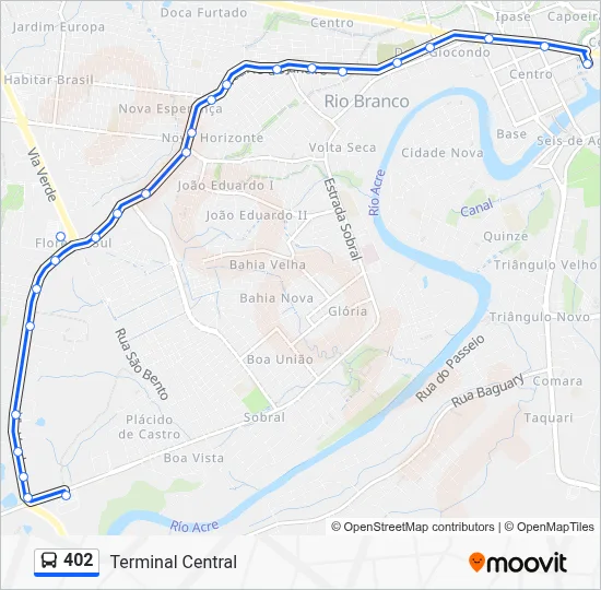 402 Bus Line Map