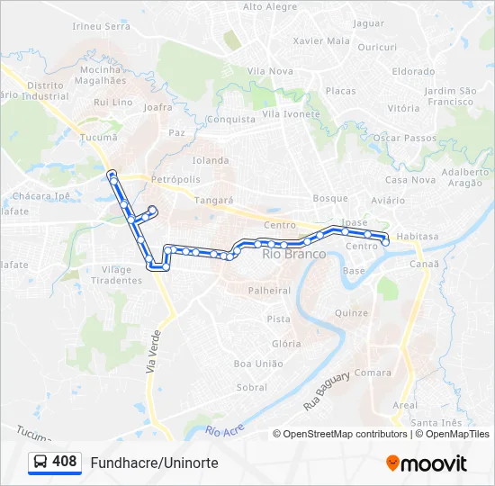 408 Bus Line Map