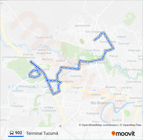 902 Bus Line Map