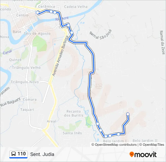 110 Bus Line Map