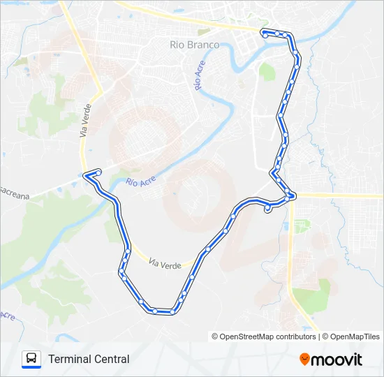 105 AMAPÁ Bus Line Map