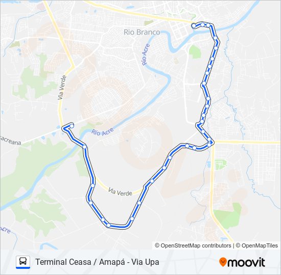 105 AMAPÁ bus Line Map