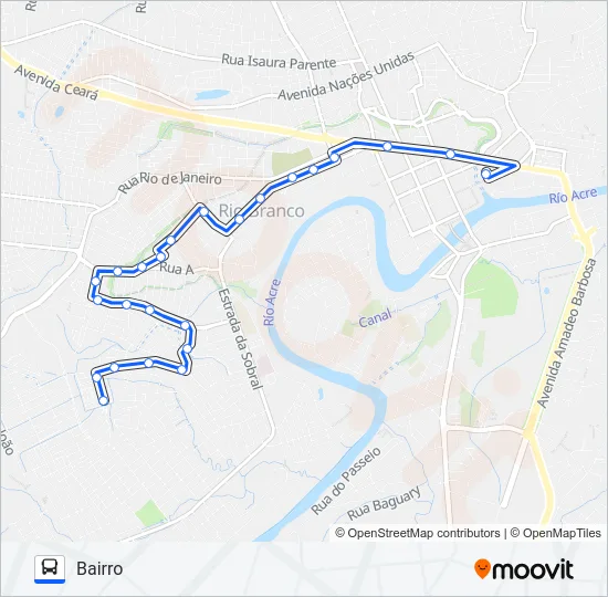 608 CARANDÁ Bus Line Map