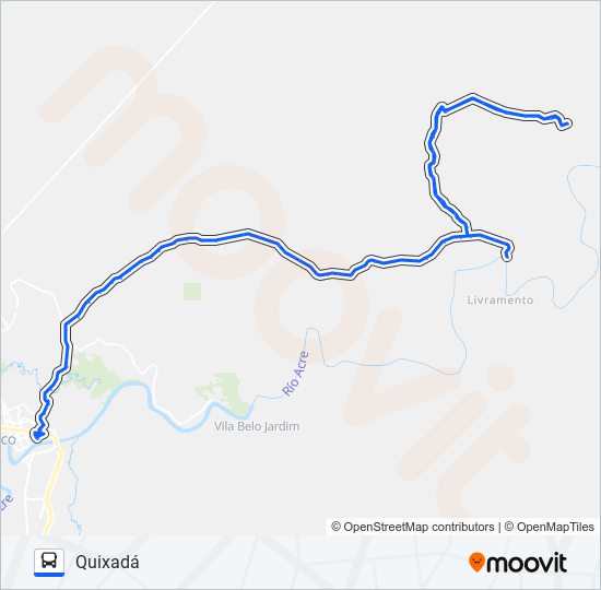 705 QUIXADÁ bus Line Map