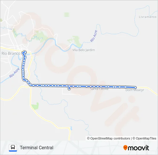 104 LIBERDADE Bus Line Map