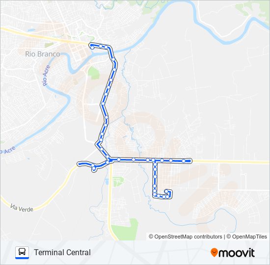 113 JACARANDÁ bus Line Map