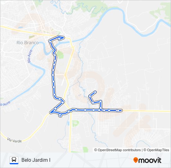 Mapa da linha 117 BELO JARDIM I de ônibus