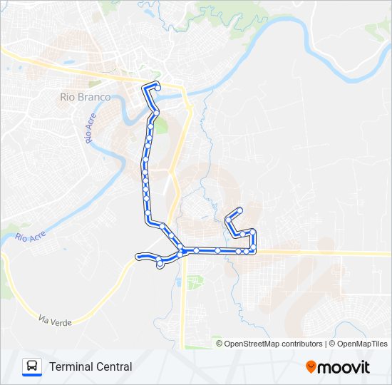 Mapa da linha 117 BELO JARDIM I de ônibus