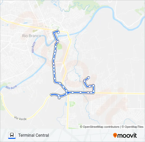 117 BELO JARDIM I Bus Line Map