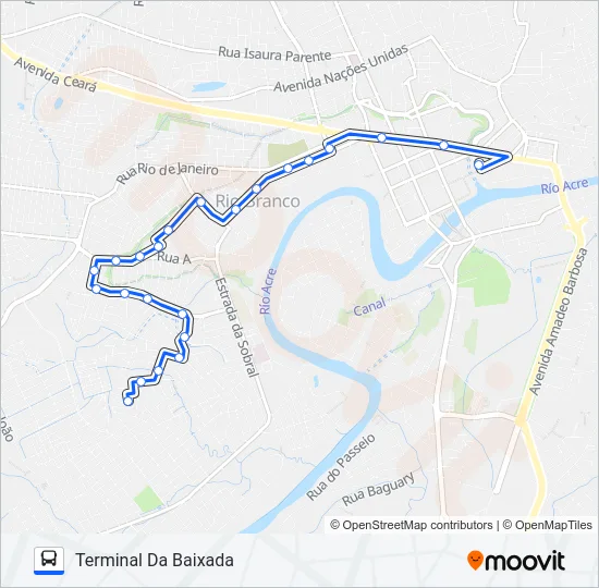 303 BAHIA/PALHEIRAL Bus Line Map