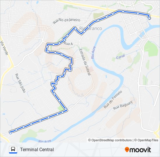 303 BAHIA/PALHEIRAL bus Line Map