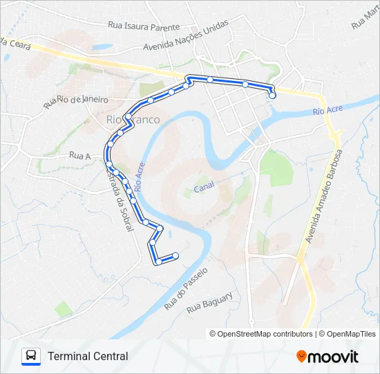 602C AEROPORTO VELHO Bus Line Map