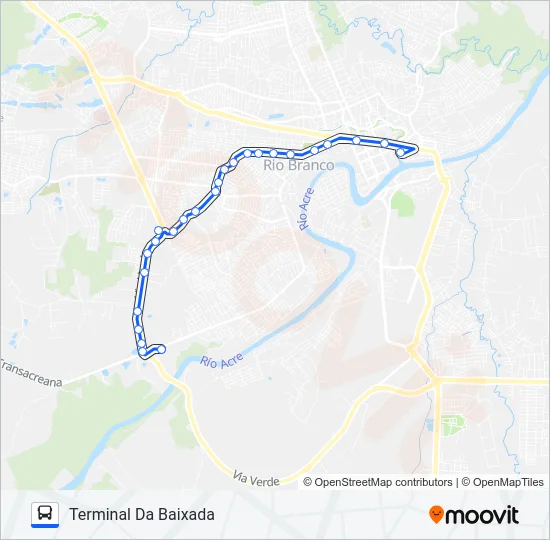 402 FLORESTA/SHOPPING Bus Line Map