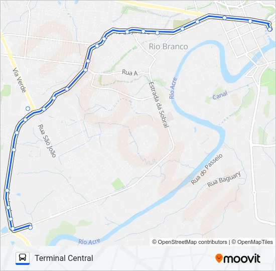 402 FLORESTA/SHOPPING Bus Line Map
