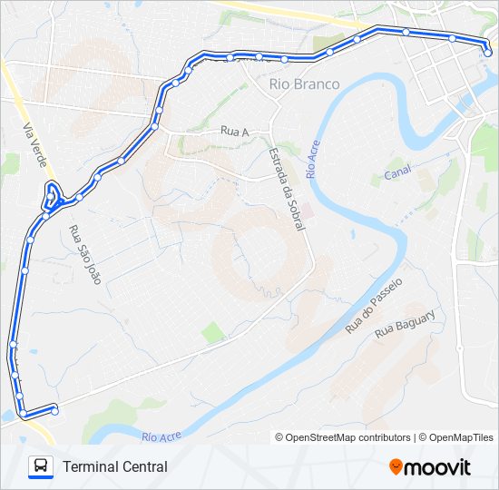 402 FLORESTA/SHOPPING bus Line Map