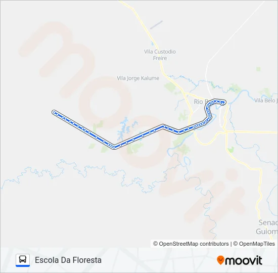 605 TRANSACREANA KM 25 Bus Line Map
