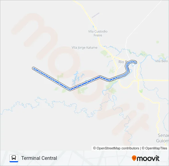 605 TRANSACREANA KM 25 Bus Line Map